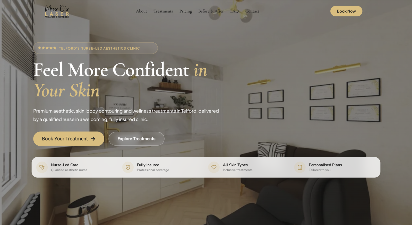 Miss os Aesthetics website